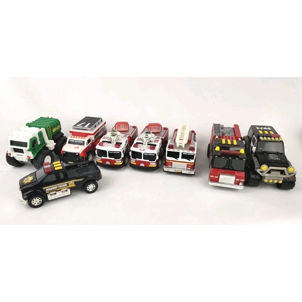 Lot TONKA Fire Trucks And Emergency Vehicles Police Car Garbage First Responders